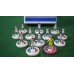 Subbuteo Andrew Table Soccer France Euro 2016 away kit on WSB Professional Bases